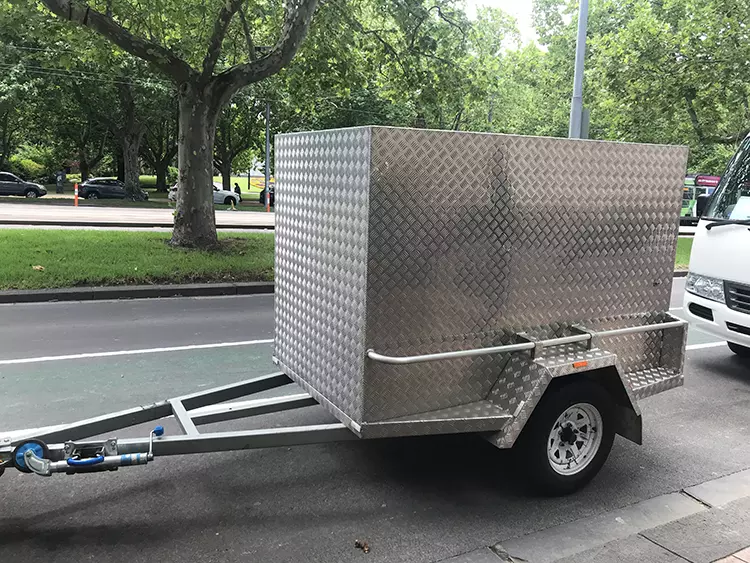 Aluminum diamond plate car
